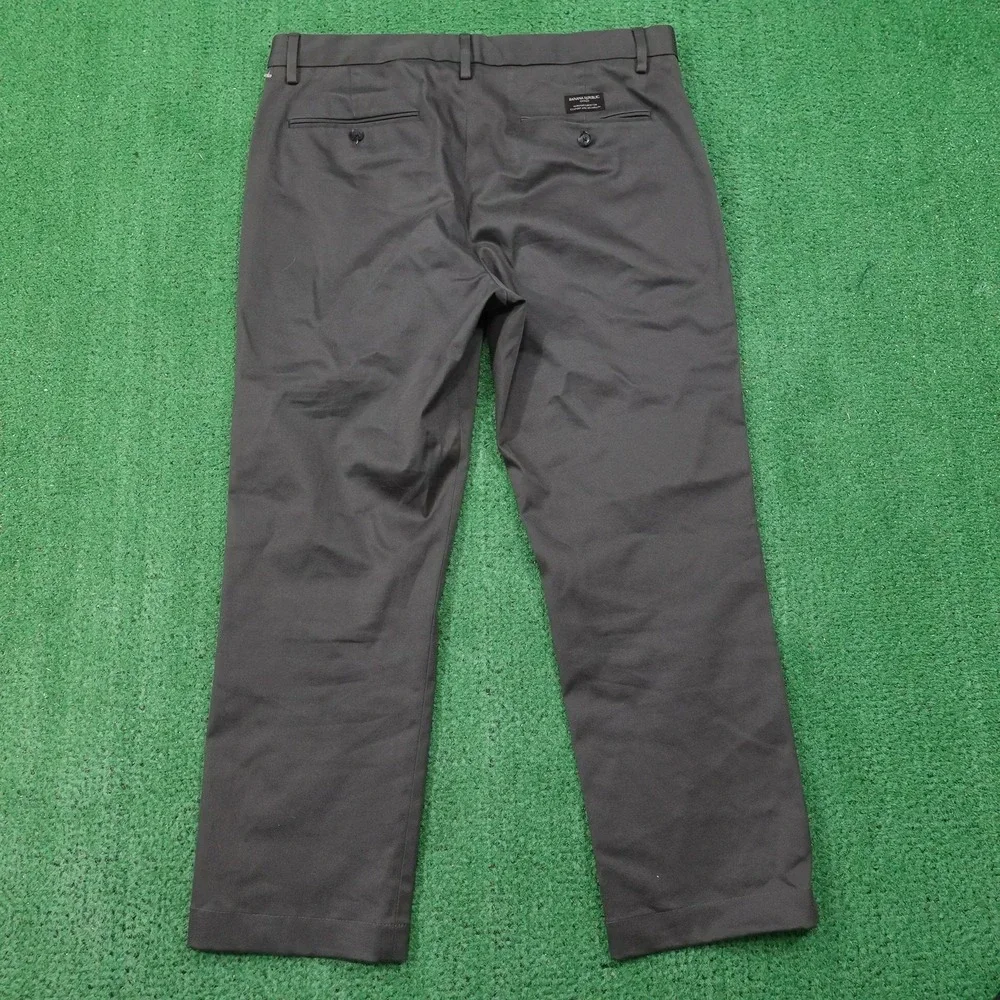 Banana‎ Republic Aiden Slim Fit Chino Pants Mens 35x30 (36x27) Gray Cotton